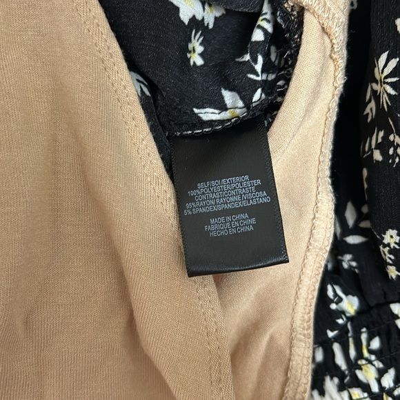 Wayf Black Floral Off The Shoulder Bodysuit, XS - Picture 4 of 8